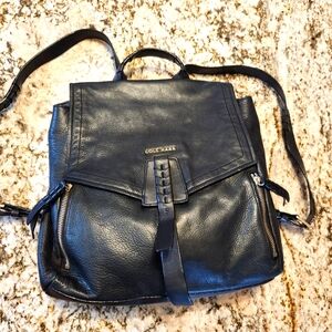 Cole Haan Leather Backpack, Felicity, Black Purse Handbag EUC Dark Academia